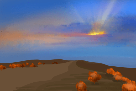 晚霞为什么是红色的？