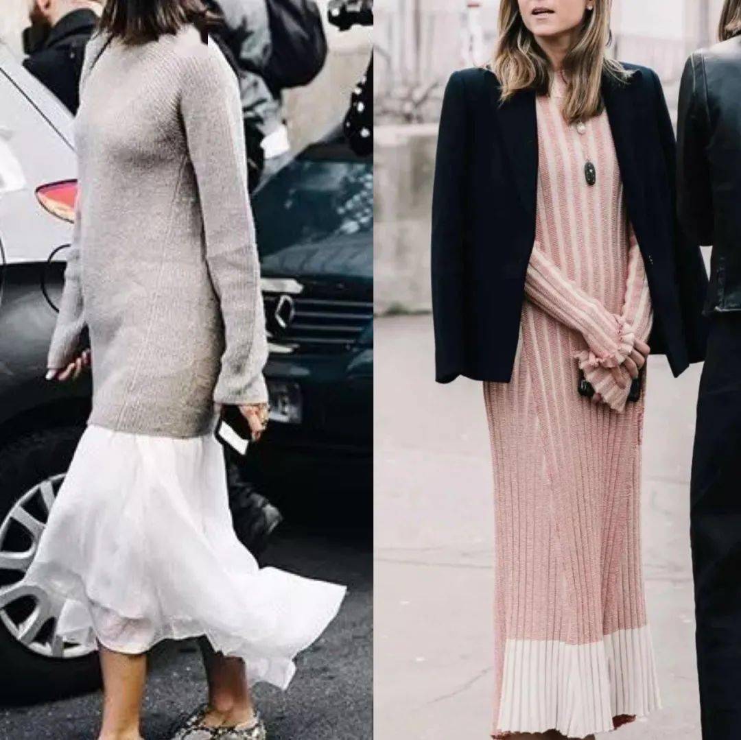 名媛 搭配神器！秋冬必入针织裙，保暖又显瘦，穿出优雅名媛气质，承包你的整个秋冬！