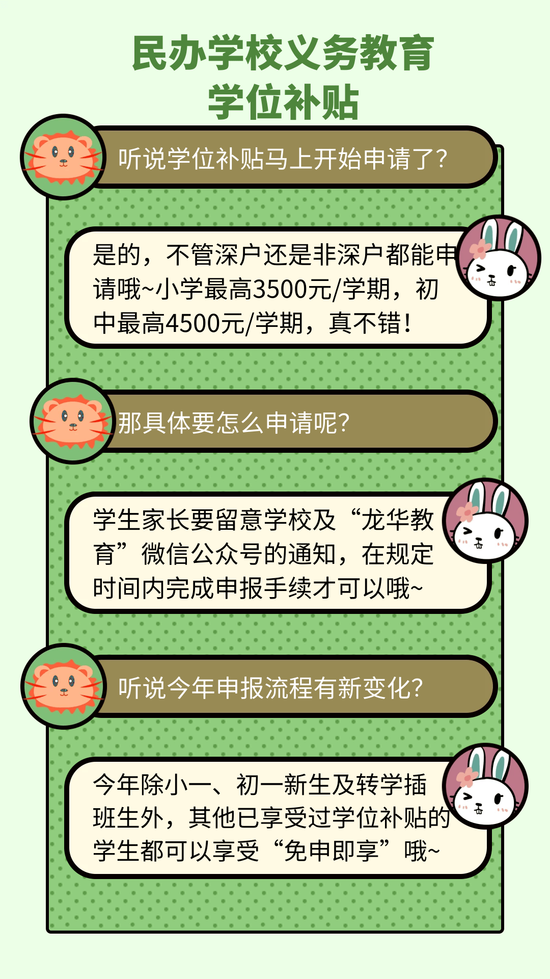 龙华|7000元+9000元！@龙华家长 民办学位补贴申报来啦