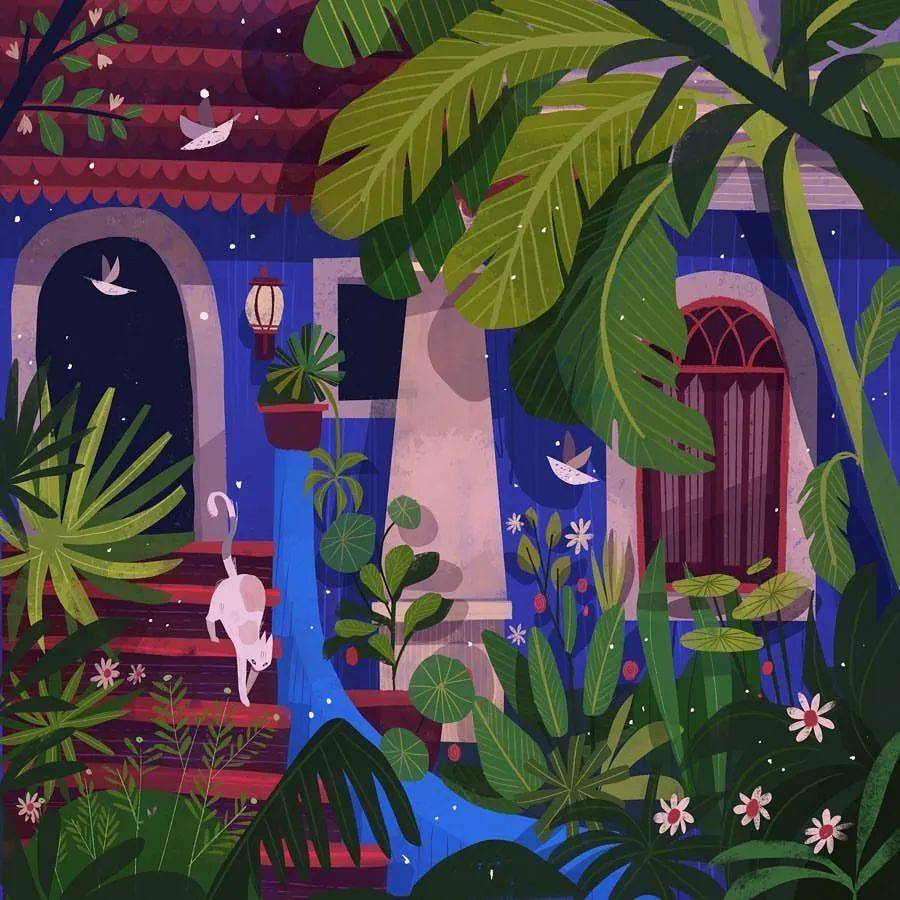 荞头插画分享第308期印度插画师chaayaprabhat