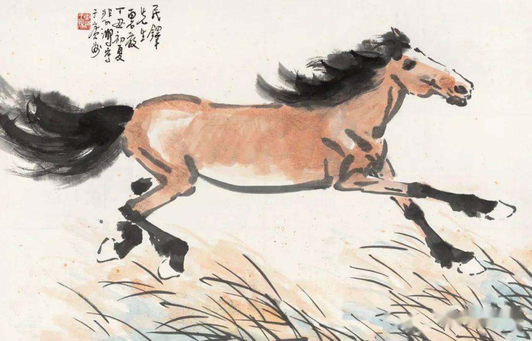 徐悲鸿画马马蹄比女人的高跟鞋还难画高清70图