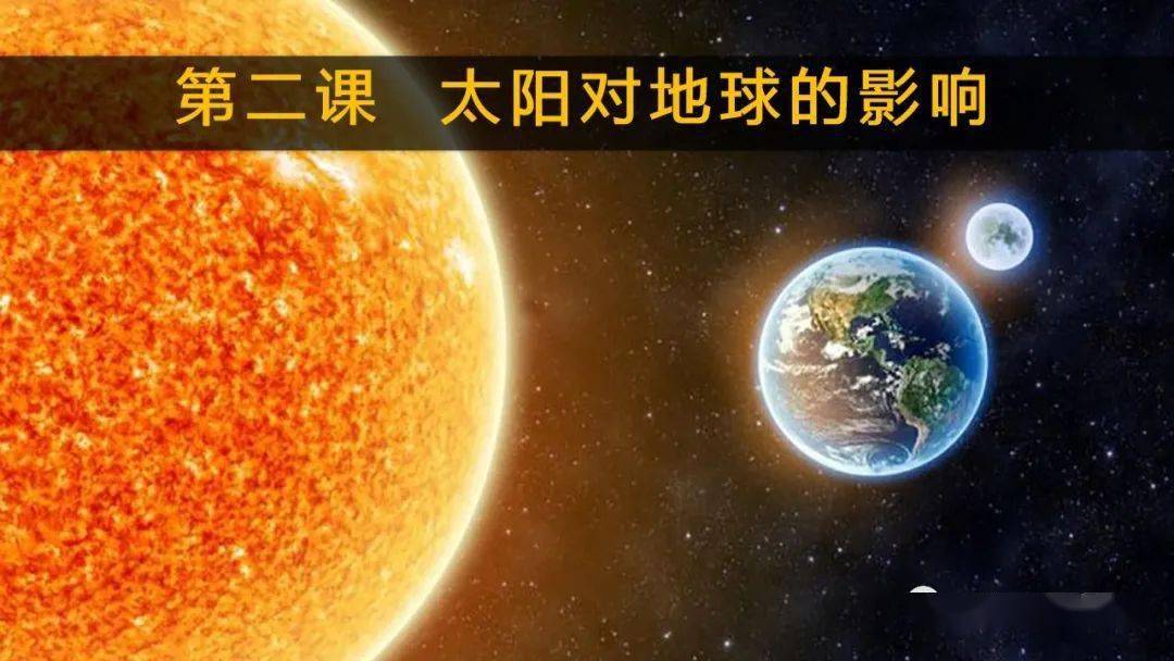 人教版2019必修第一册12太阳对地球的影响