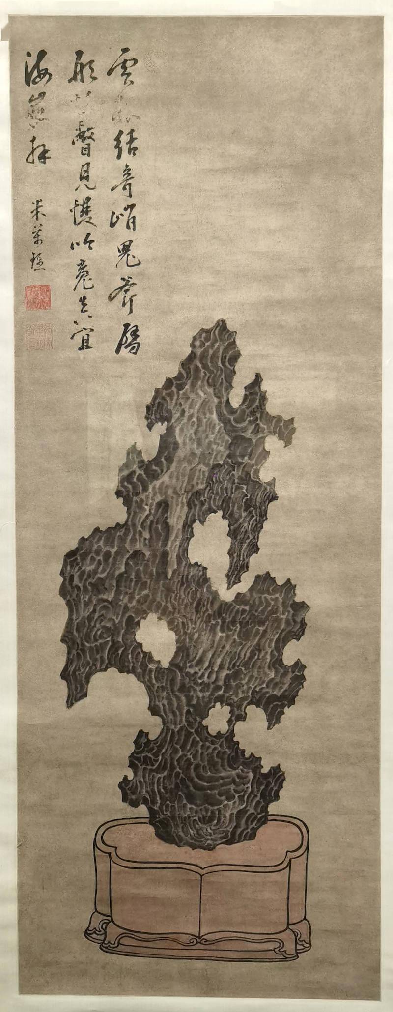 米万钟|吴山之上“赏石记”，看明清绘画中的叠山置石