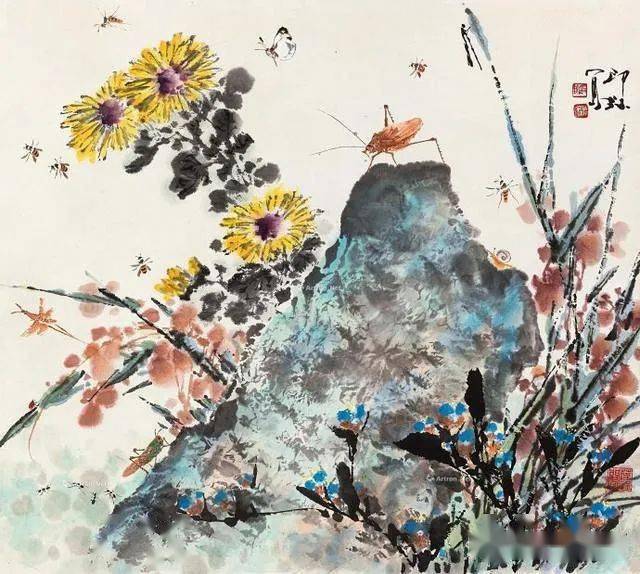 萧朗教你画花卉菊花画法