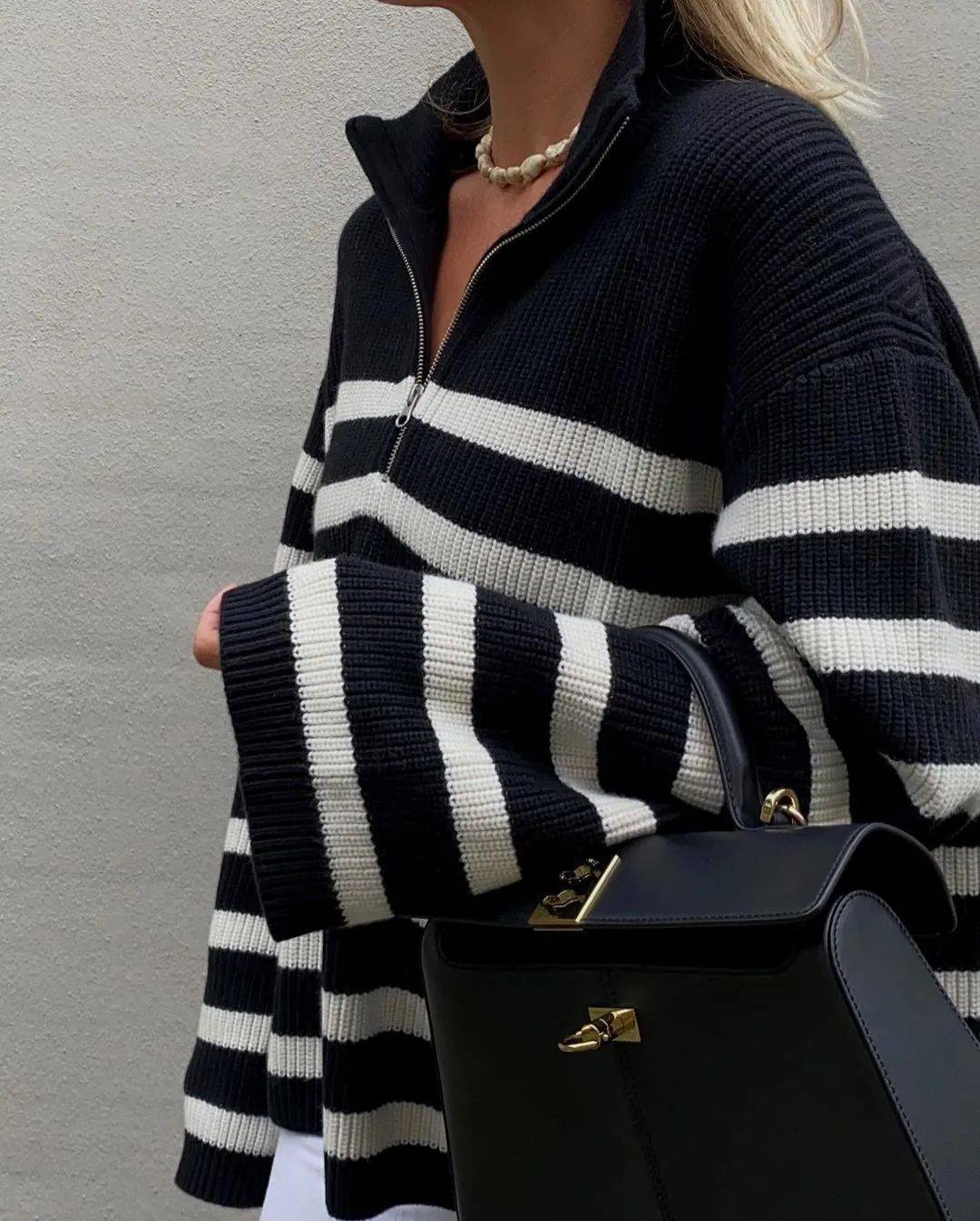 条纹 秋冬必买的毛衣，今年推荐这件！