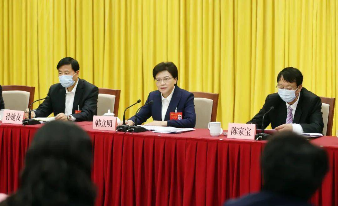 韩立明参加市第十五次党代会第十一,第十二代表团分组审议