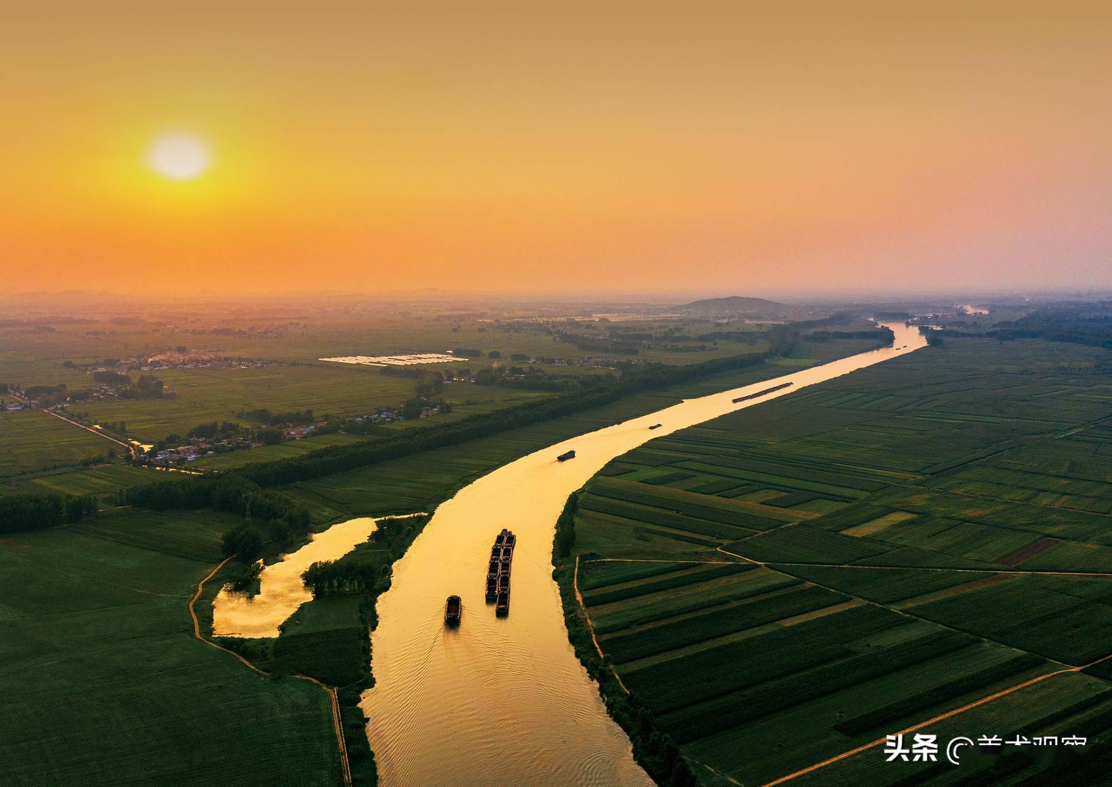 运河风光带的景色图片