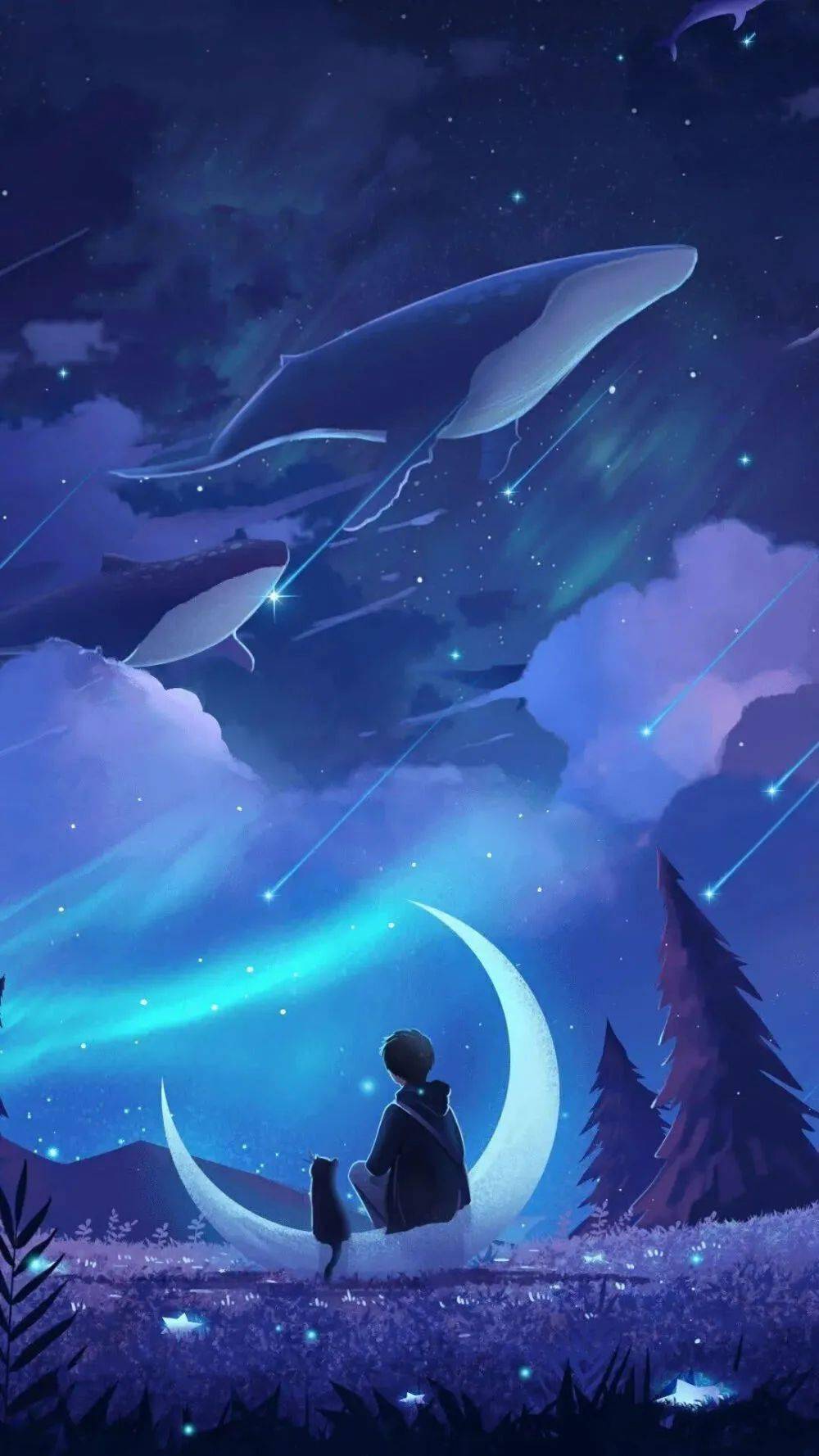 手机壁纸推荐 蓝色星空唯美壁纸 手机搜狐网
