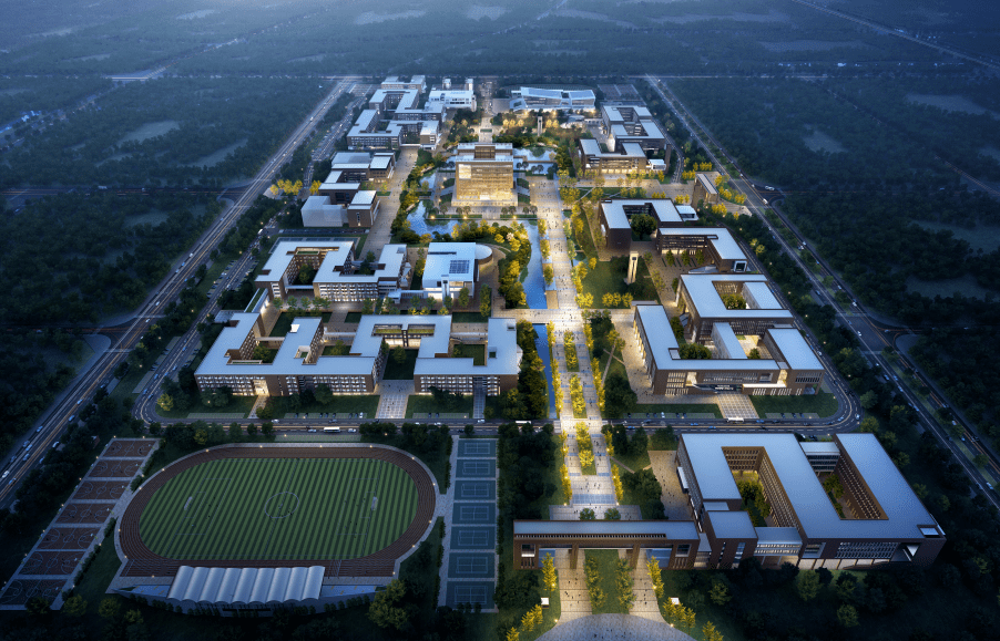 苏北路上的这所大学开工建设