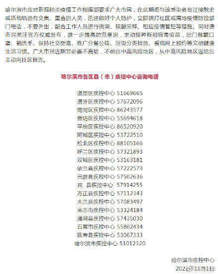 哈尔滨|去过加油站、超市，乘坐过公交 哈尔滨新增确诊病例活动轨迹公布