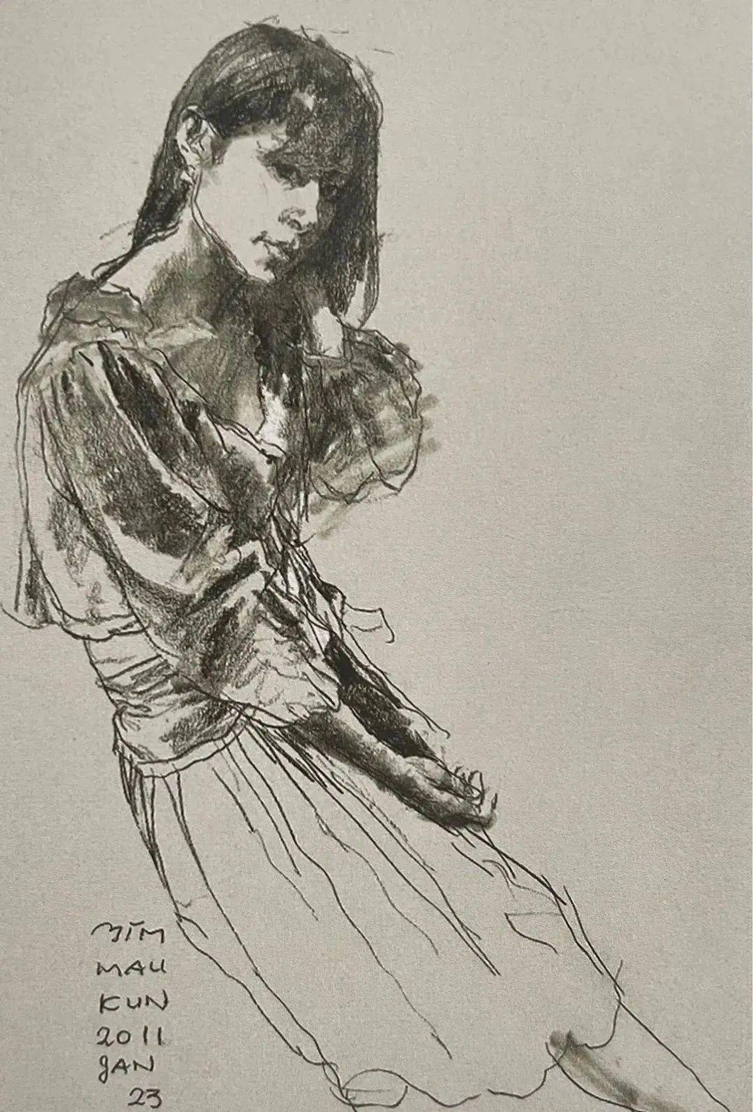 广美毕业的名家冉茂芹速写作品精选