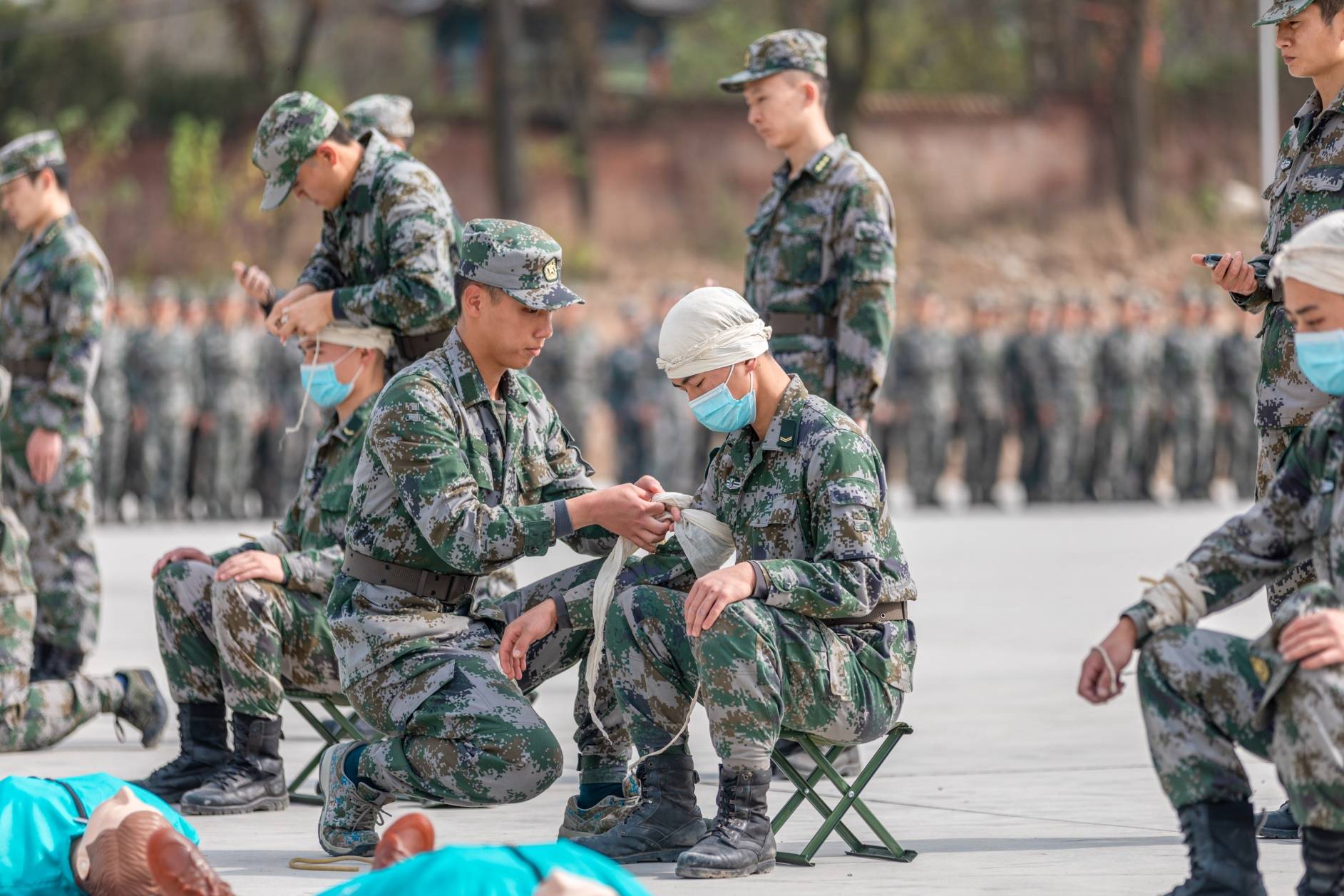 入营满月显成效训练考核正当时