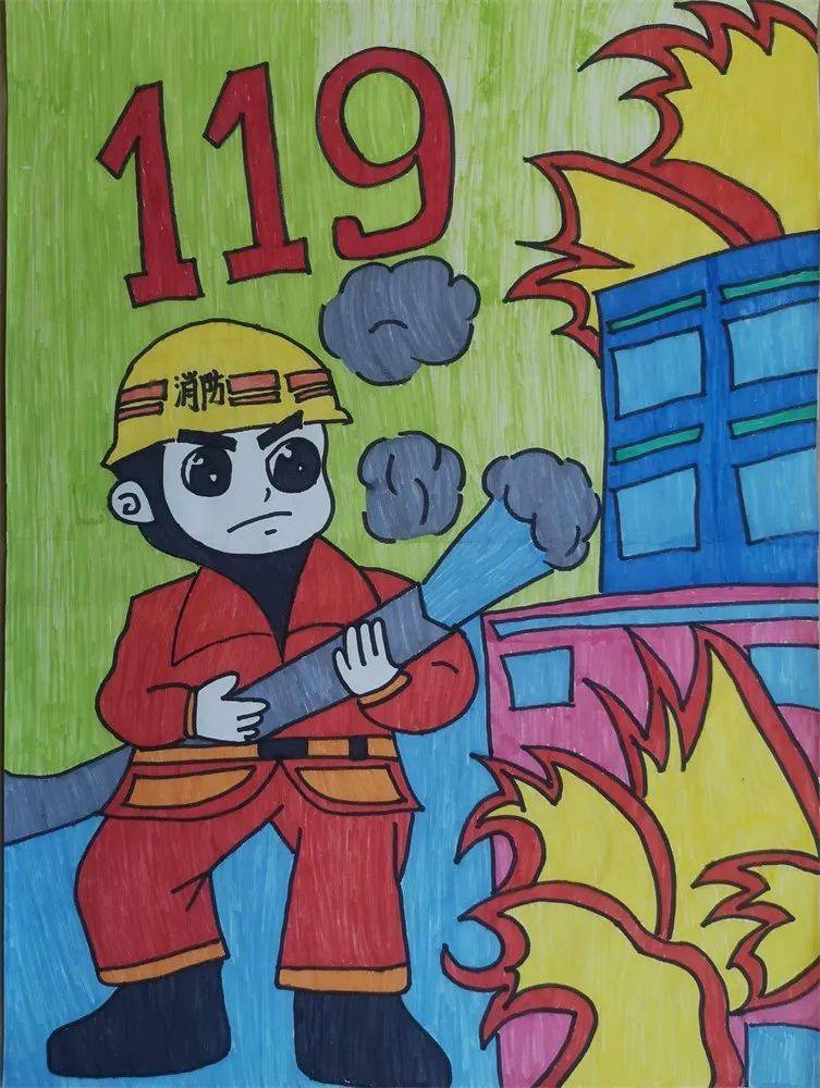 【119消防宣传月】海西州中小学消防绘画作品评比展览活动网上投票