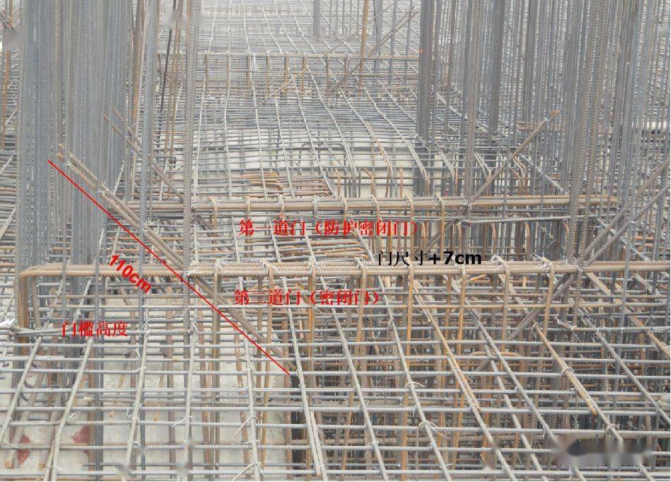 门口上挡墙钢筋构造要求单元连通口:两个防护单元间的门框墙及门槛