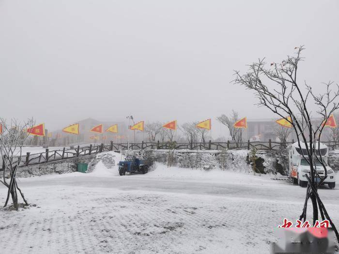 雪地|湖北保康迎今秋首场降雪