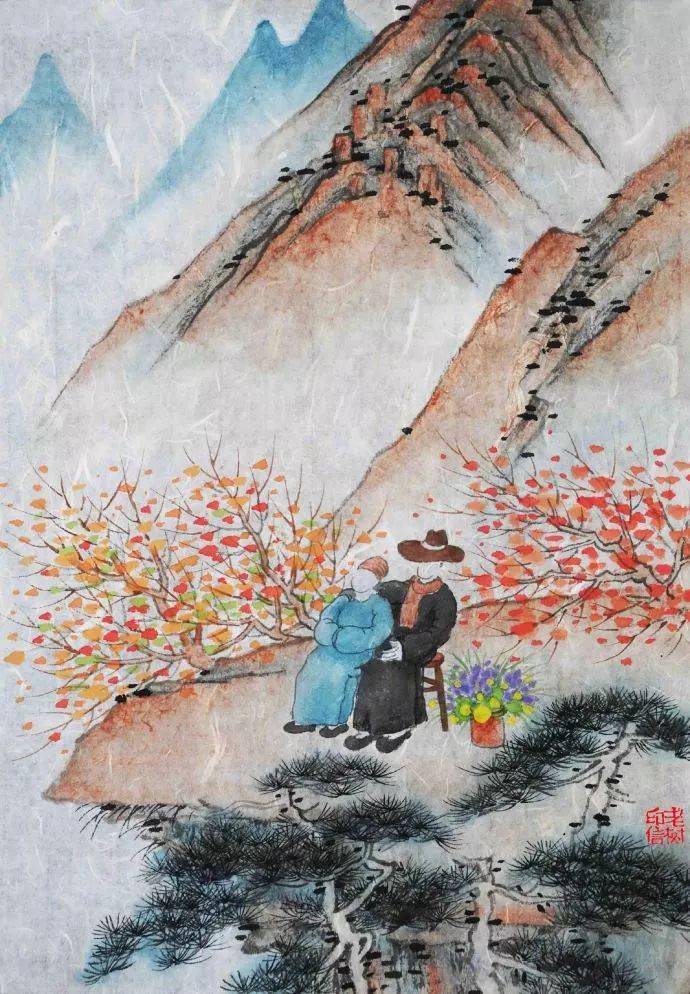 老树画画今日立冬