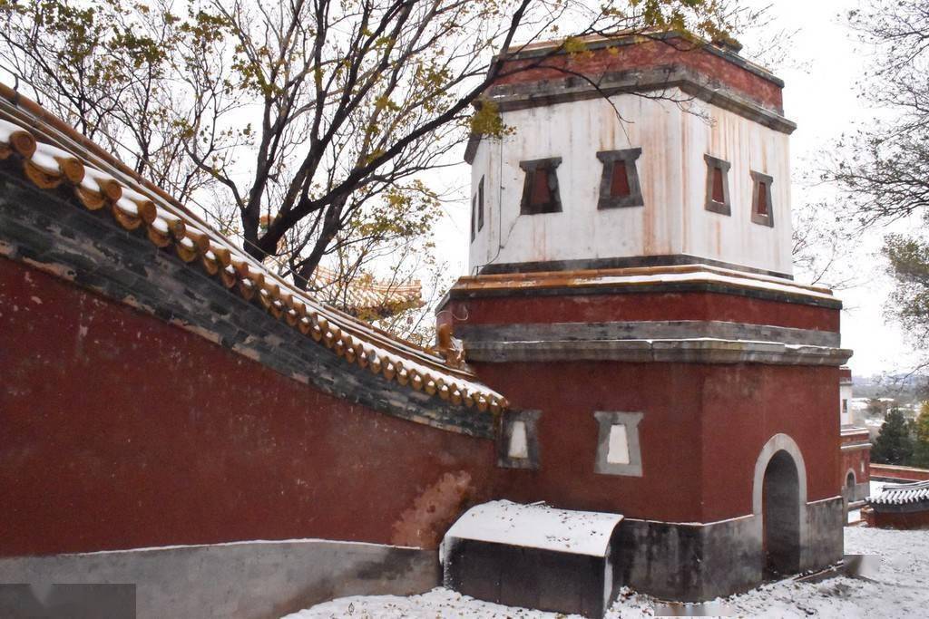 四大部|北京颐和园四大部洲景区雪后风光静好