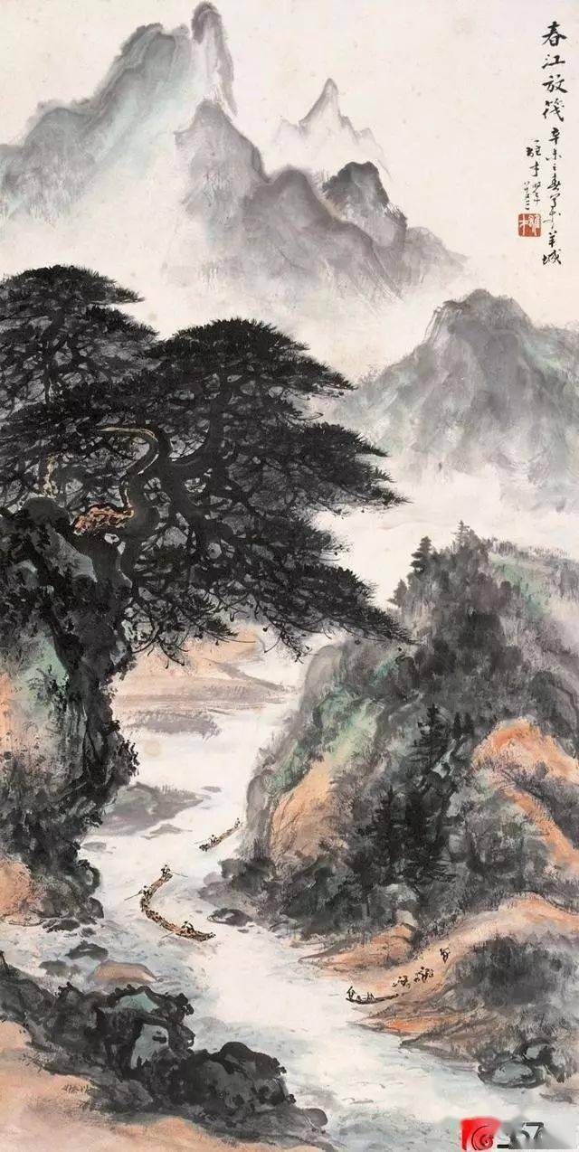 岭南巨匠黎雄才山水画欣赏