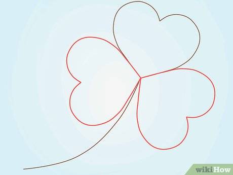 如何画苜蓿草(三叶草)