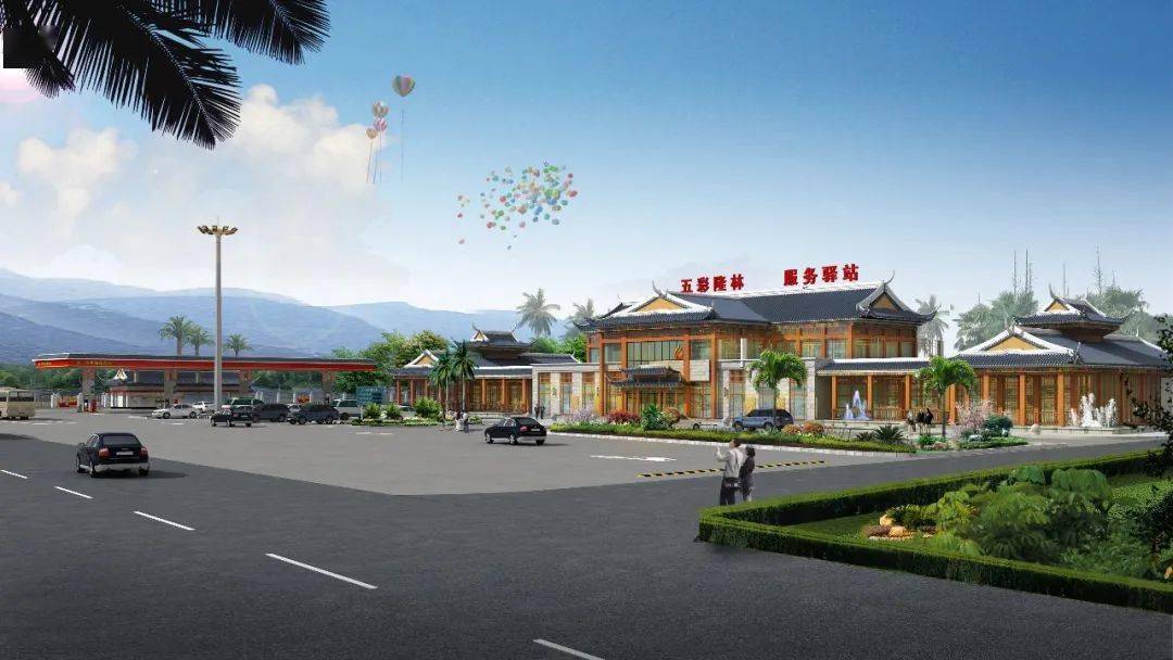 大战四季度五建集团隆林县特色加油站项目顺利通过主体结构验收