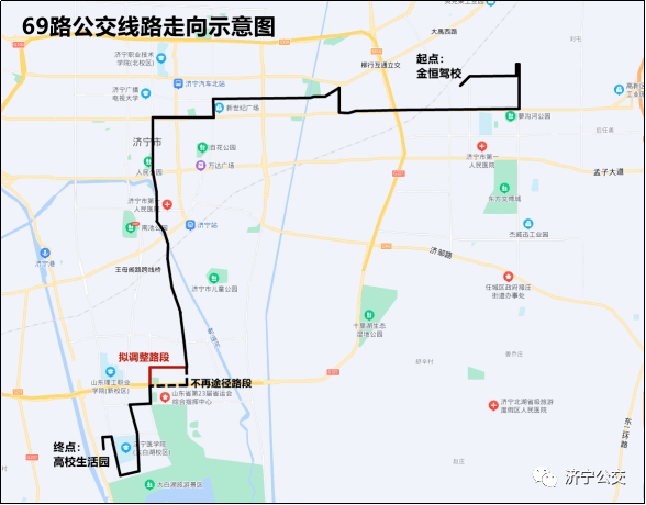 济宁605路公交车路线图图片