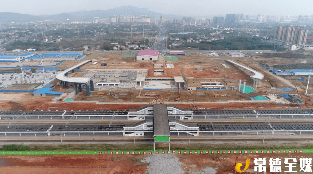 最新常德高铁站已经修成这个样了确保2022年年底与站房同步开通