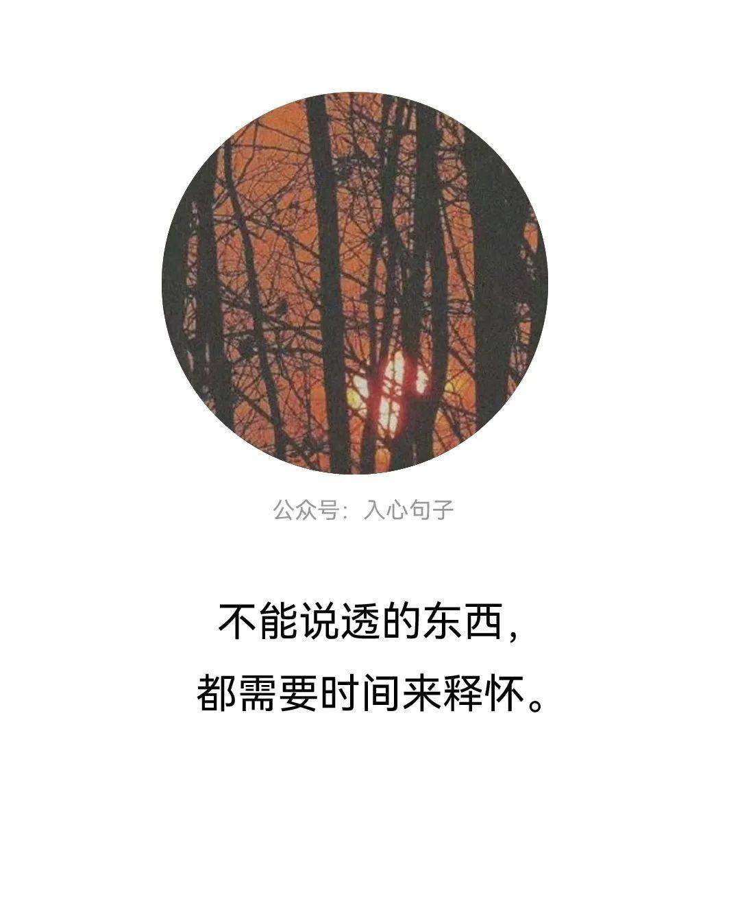 "别为难自己,别辜负岁月"