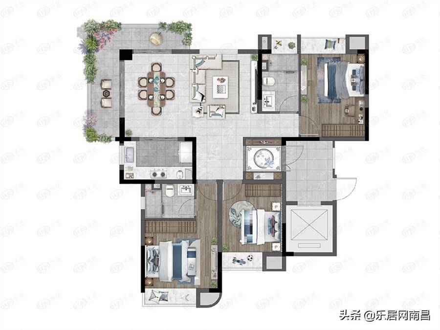 项目紧邻沿江快速路,一线江景资源,距离南昌地铁4号线灌婴路站约650米