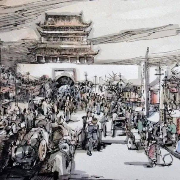 钟鼓楼前：老北京齐名东四的繁华商业街_大街
