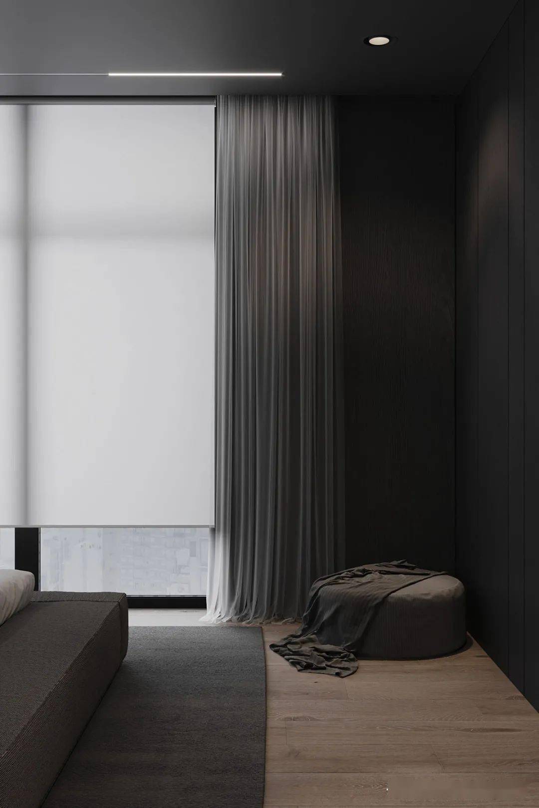 alexey savchenko新作,面积117㎡的黑色公寓设计,不仅有个性,酷帅,更