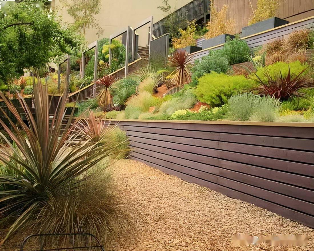 花园挡土墙这样做太美了