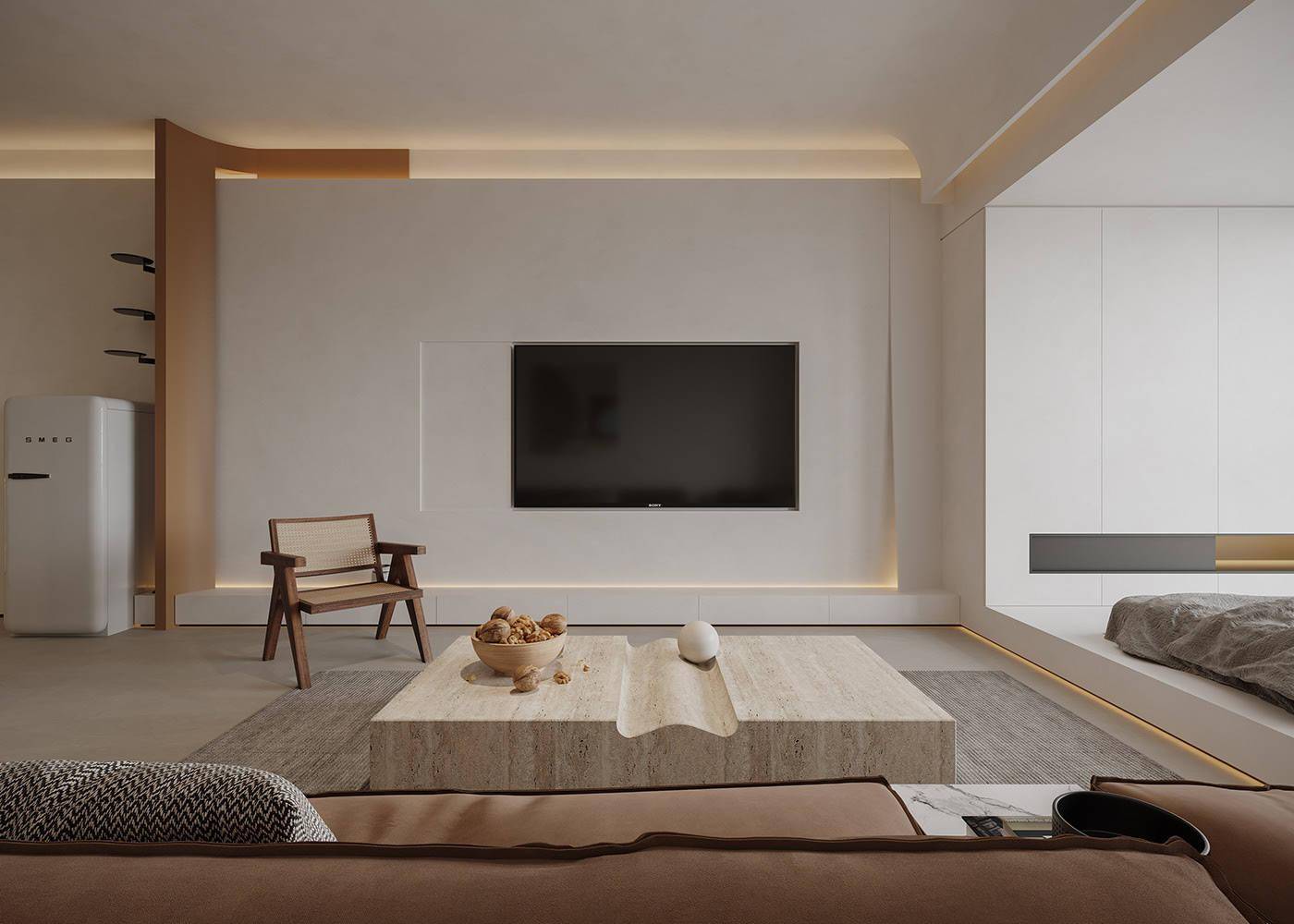 这套60㎡的房子,成了90后理想的住宅装修模板!一个人住好舒适