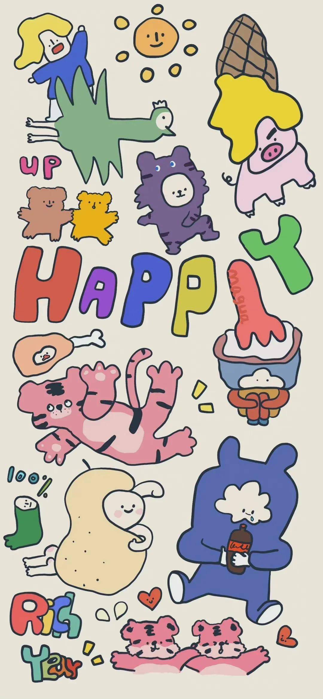 一组趣味卡通壁纸6767