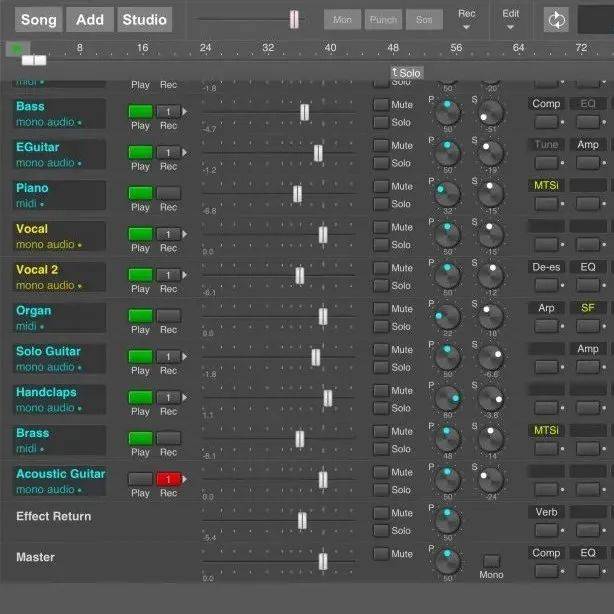 MultitrackStudio for iPad 更新 v4.3，支持 MIDI 2.0 for AU_音符