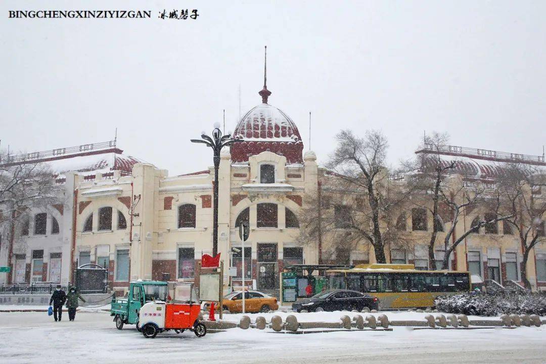 下雪哈尔滨:果戈里大街,博物馆广场所见所思