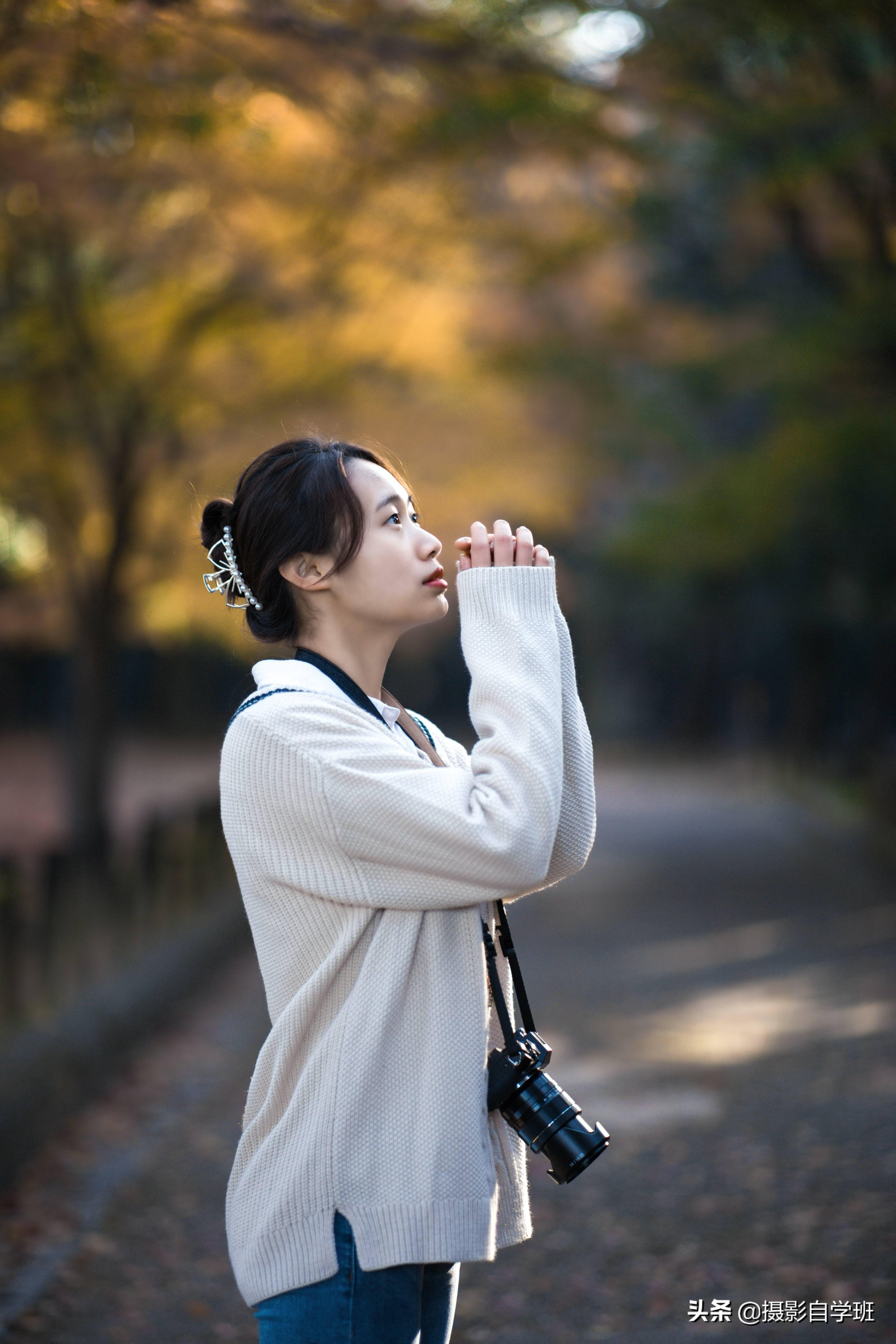 拍摄人像有空间感