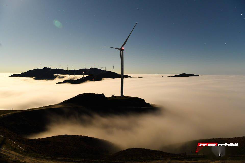 【圖】湖南常寧：月夜雲海美如畫 國際 第2張