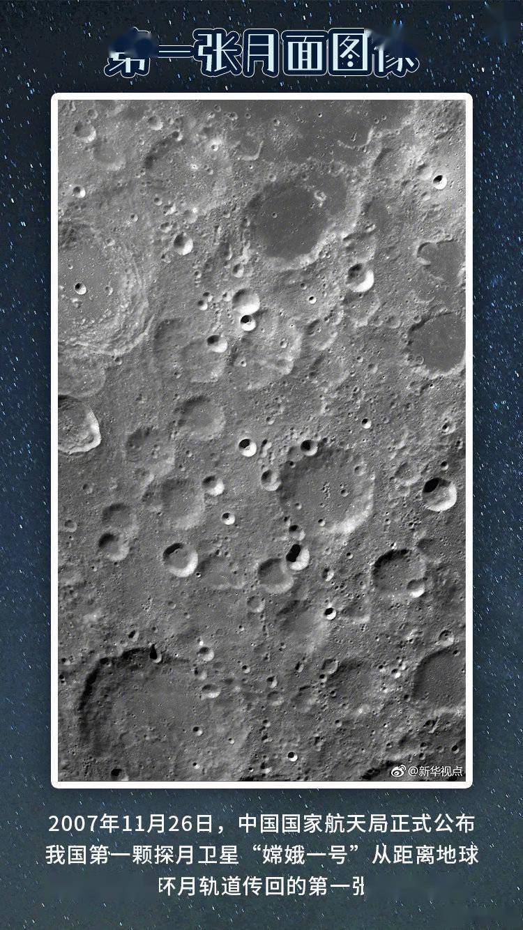 收藏！中国在太空拍摄的第一张月面图像
