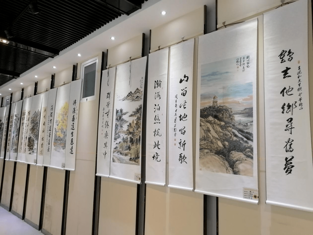 2021年青岛百景中堂楹联书画展在市北区文化馆隆重开幕