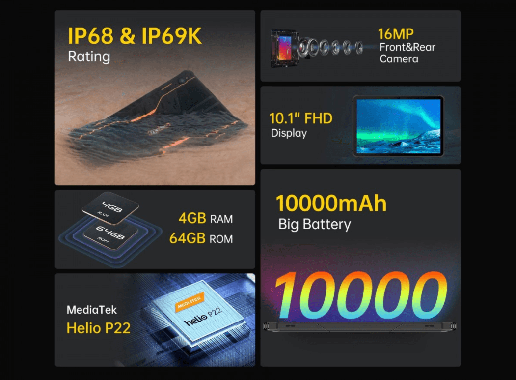 国产厂商Oukitel RT1安卓11平板电脑发布