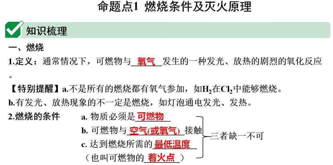 识别|初中化学全册重要知识梳理，含高频命题点整理（1-7单元）