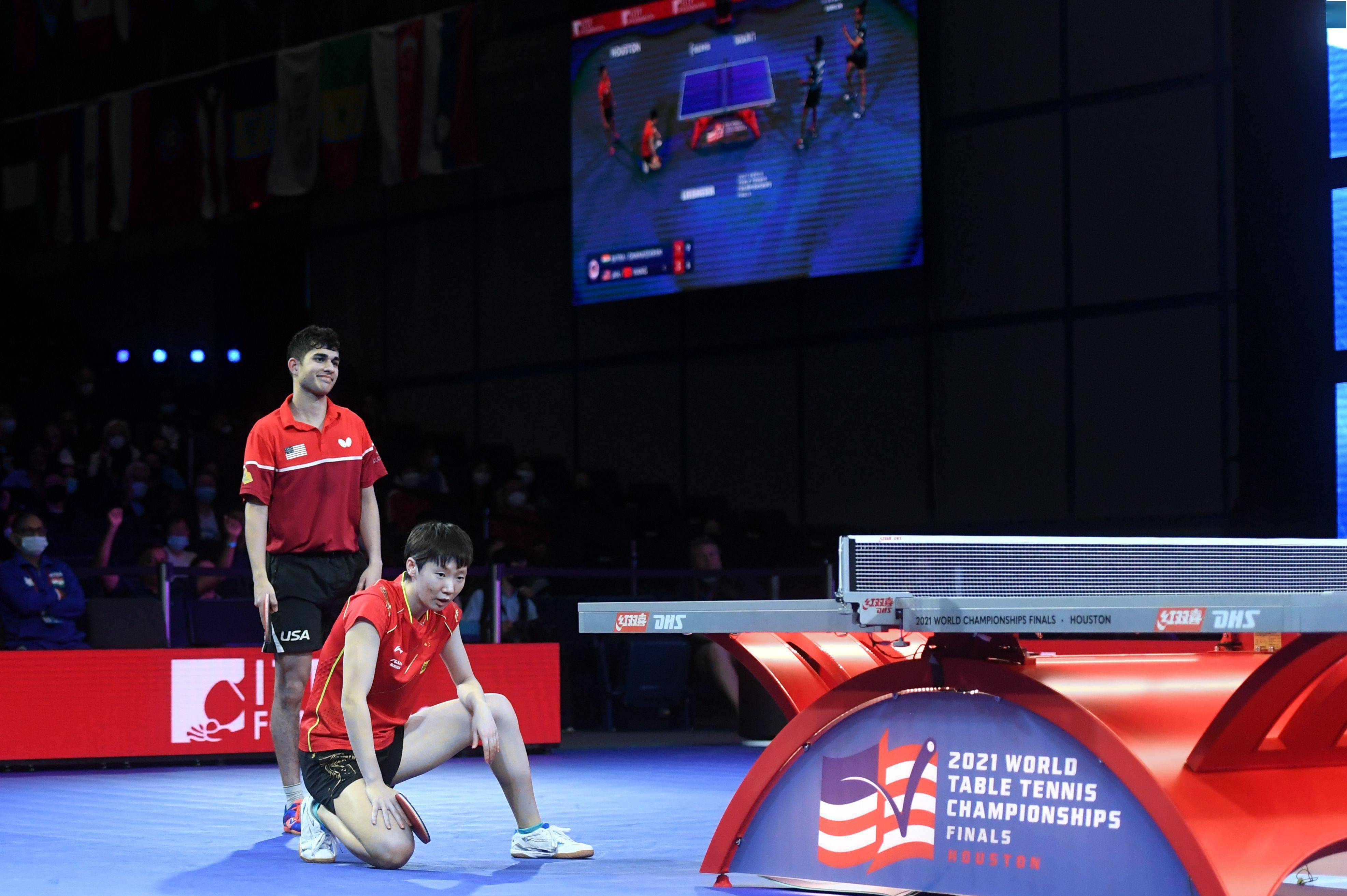 乒乓球——世乒赛:王曼昱/卡纳克无缘混双八强