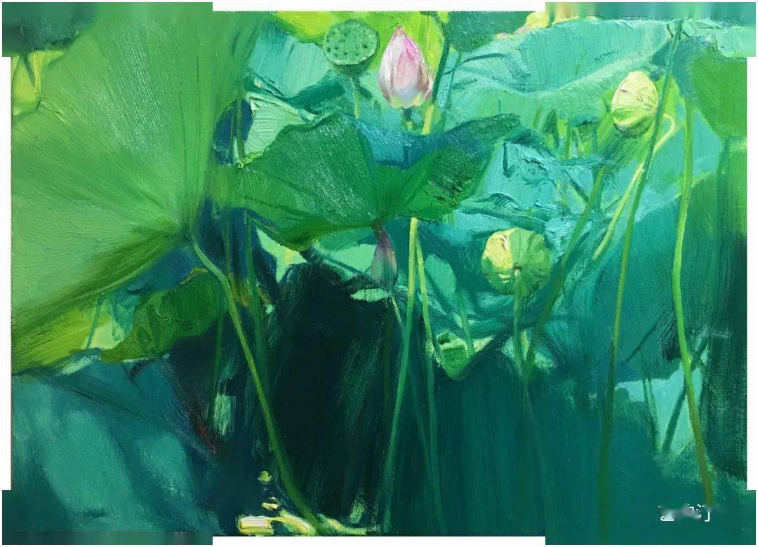 《荷》董水荣国画《老屋板栗树》董水荣国画《清光有流香》谢正养国画