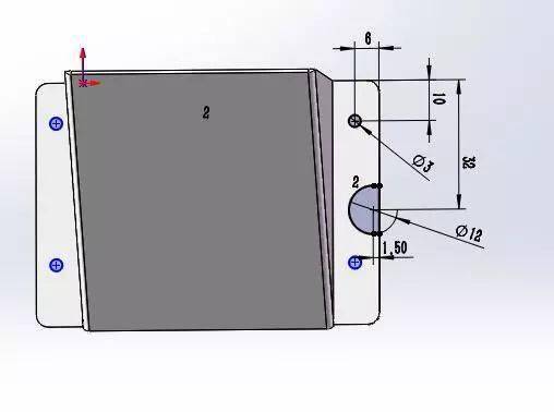 solidworks繪製取硬幣機漏斗鈑金展開圖