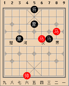 【象棋技巧】雙馬勝馬雙象