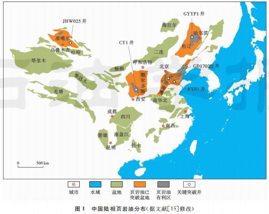 中国页岩油分布图图片