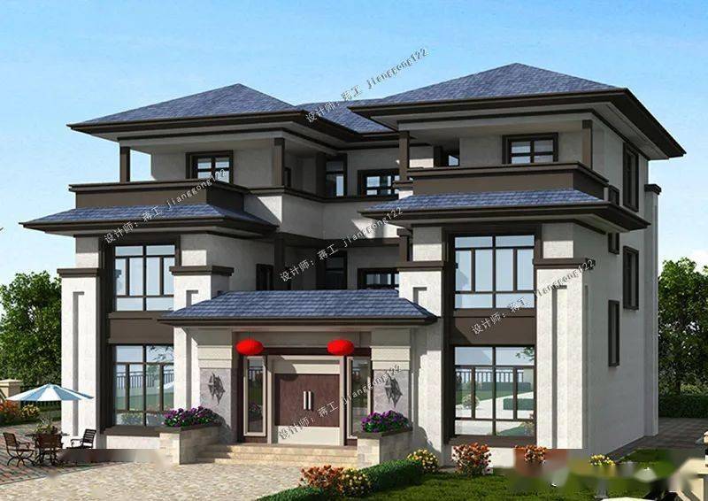 新中式三层四合院别墅可传五代的百年大宅200年不过时