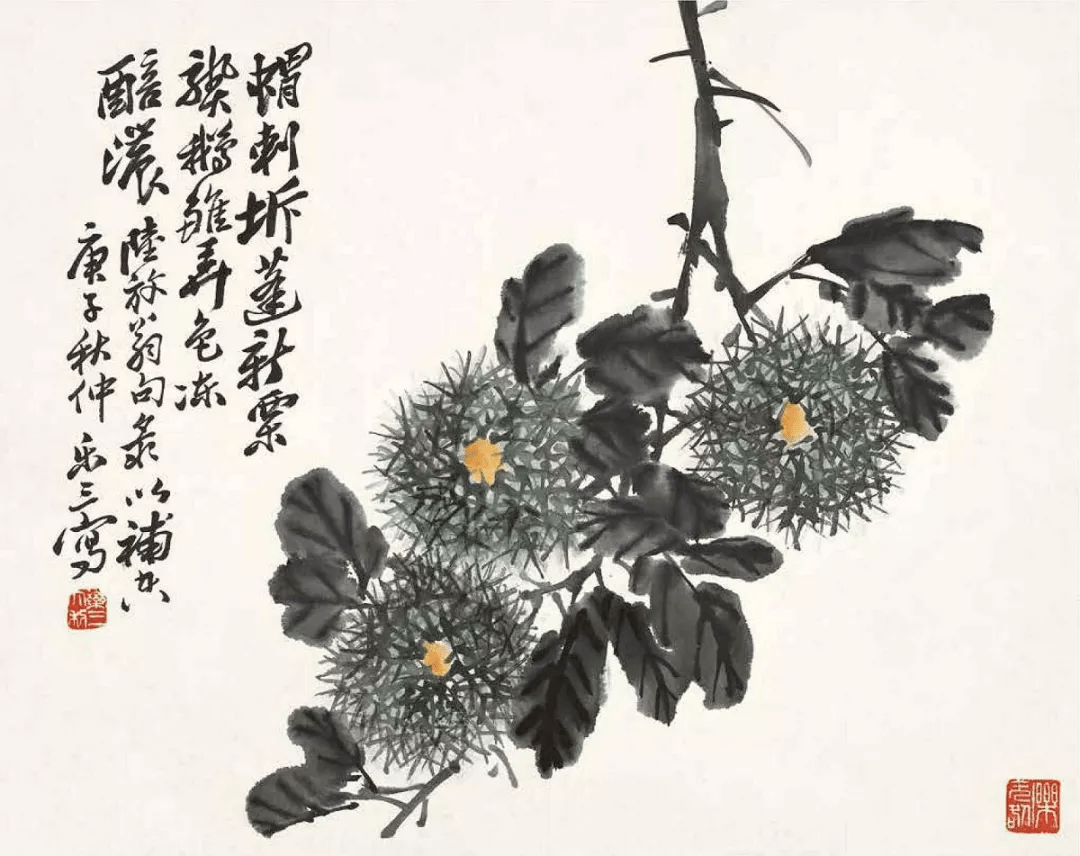 诸乐三花鸟画作品赏析