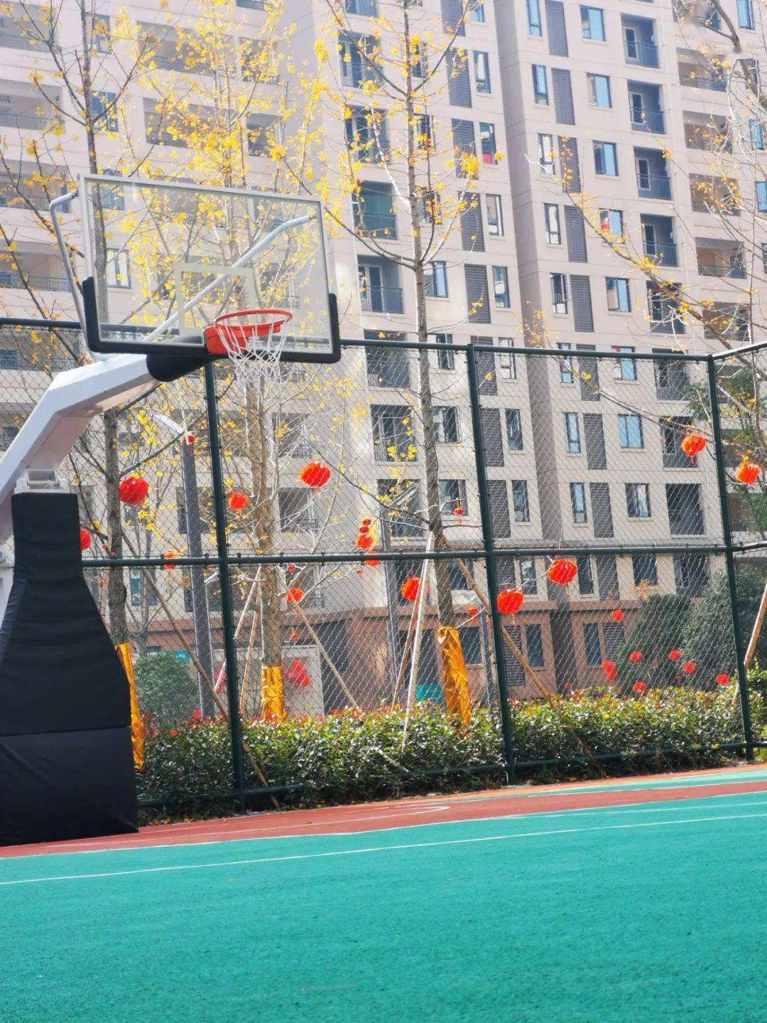 小区篮球场.