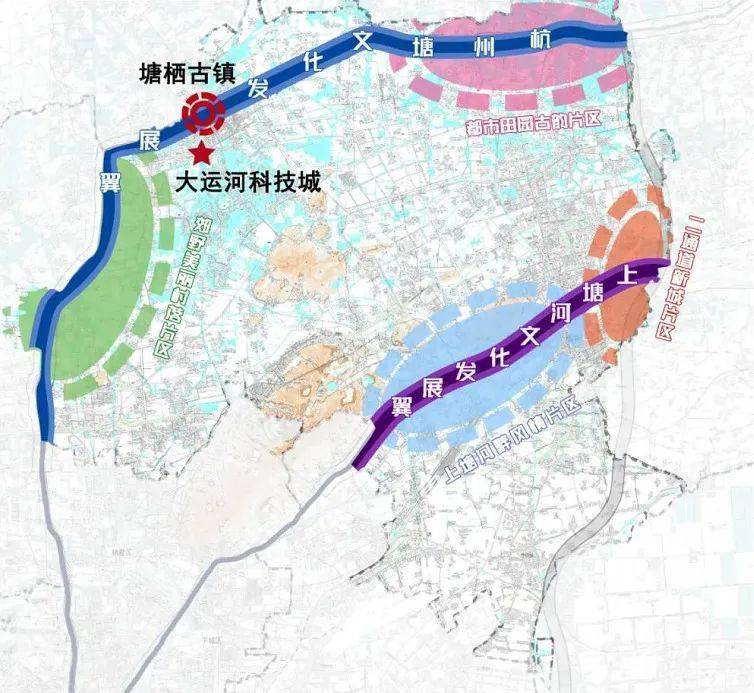 临平运河镇规划示意图图片